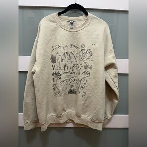 Desert Scape Crewneck Sweater